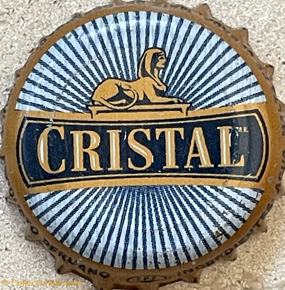 tampinhas de garrafas cerveja peru cristal