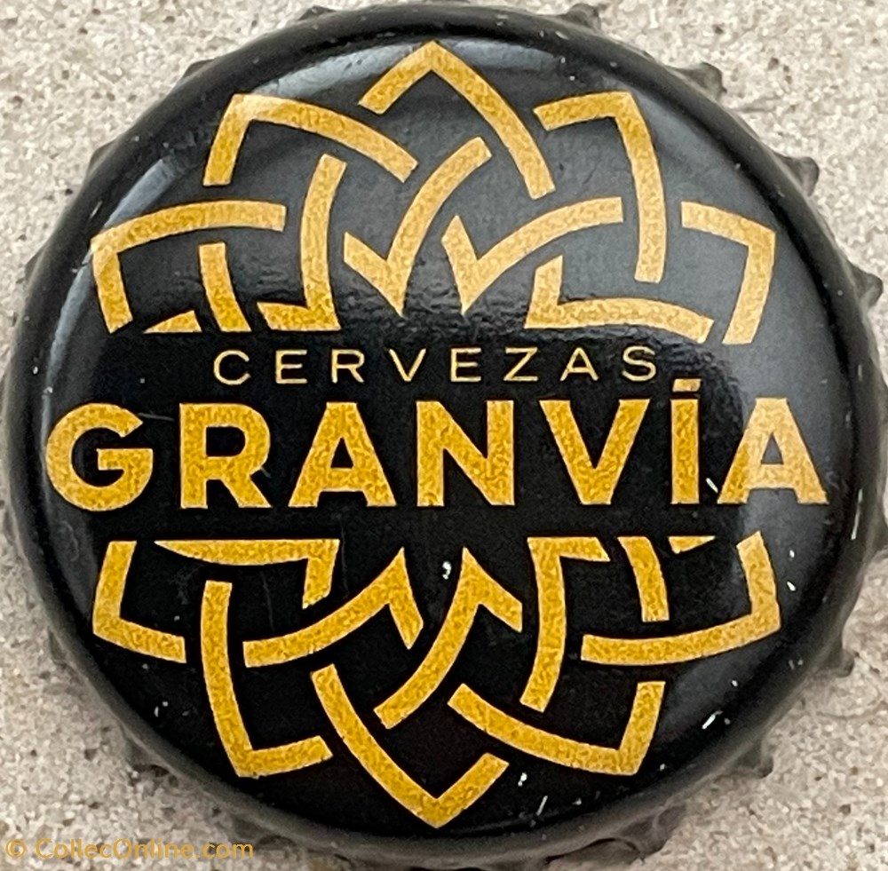 GranVía tampinhas de garrafas cerveja espanha granvia