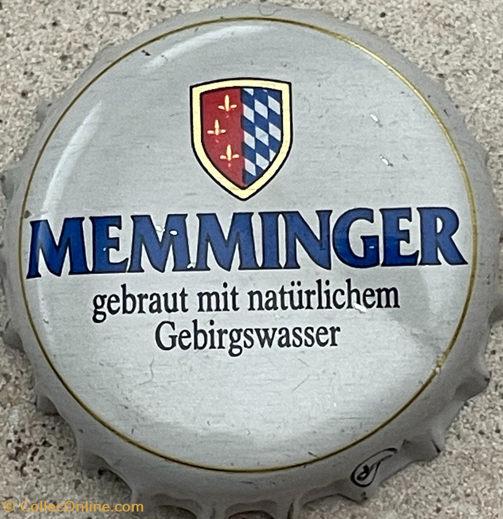 tampinhas de garrafas cerveja alemanha memminger