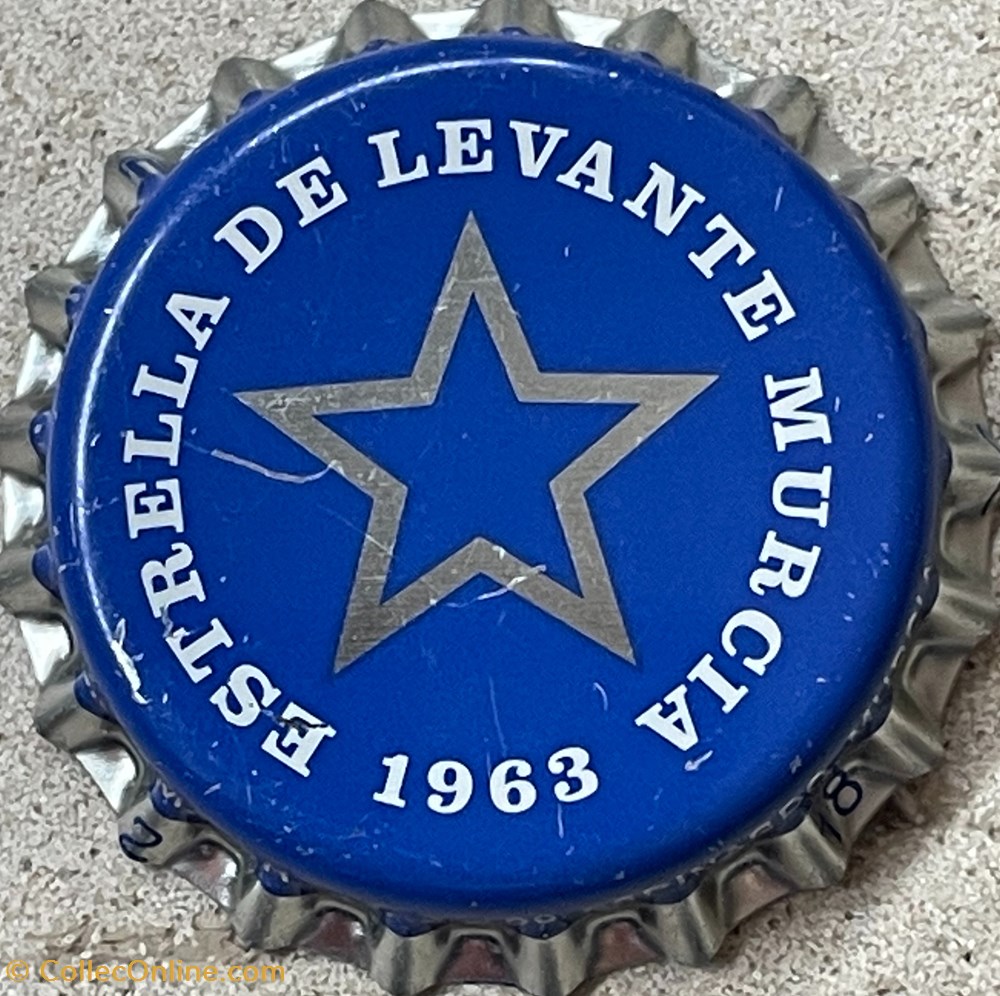 tampinhas garrafas cerveja espanha estrella de levante