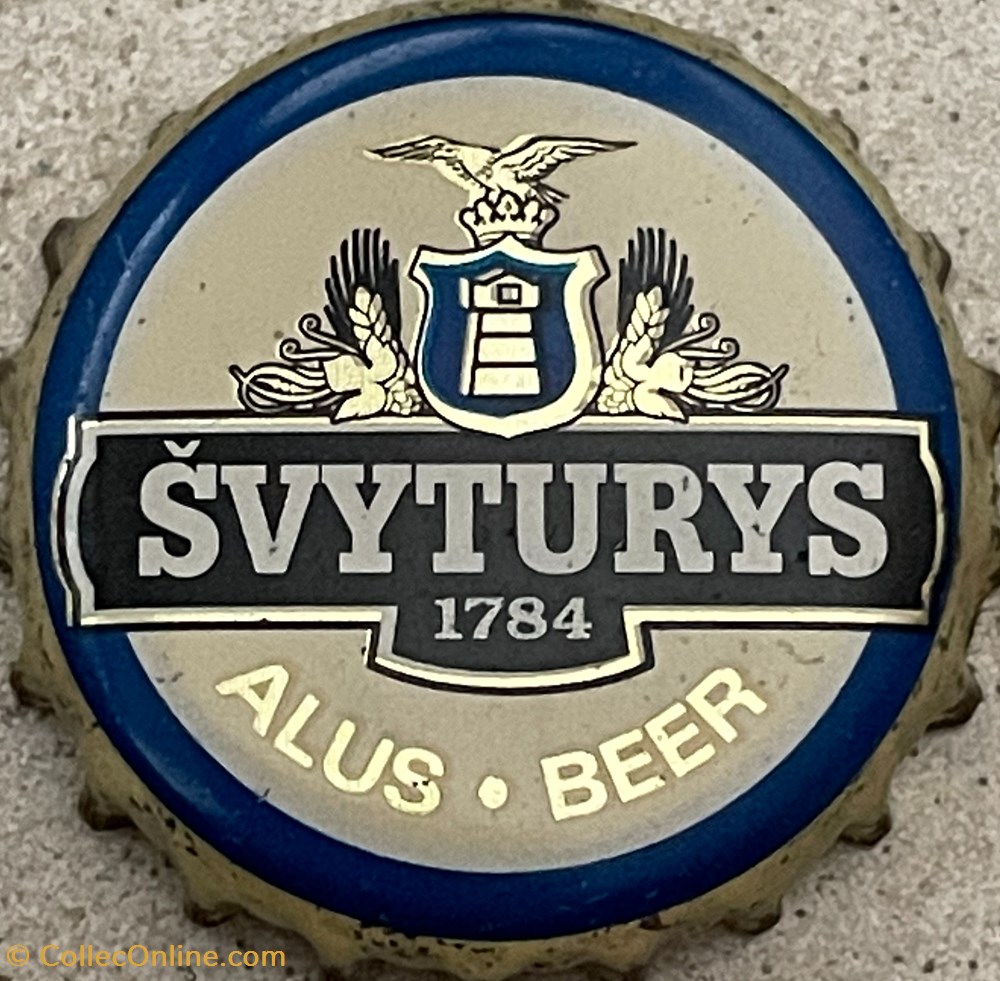 Svyturys tampinhas de garrafas cerveja lituania svyturys