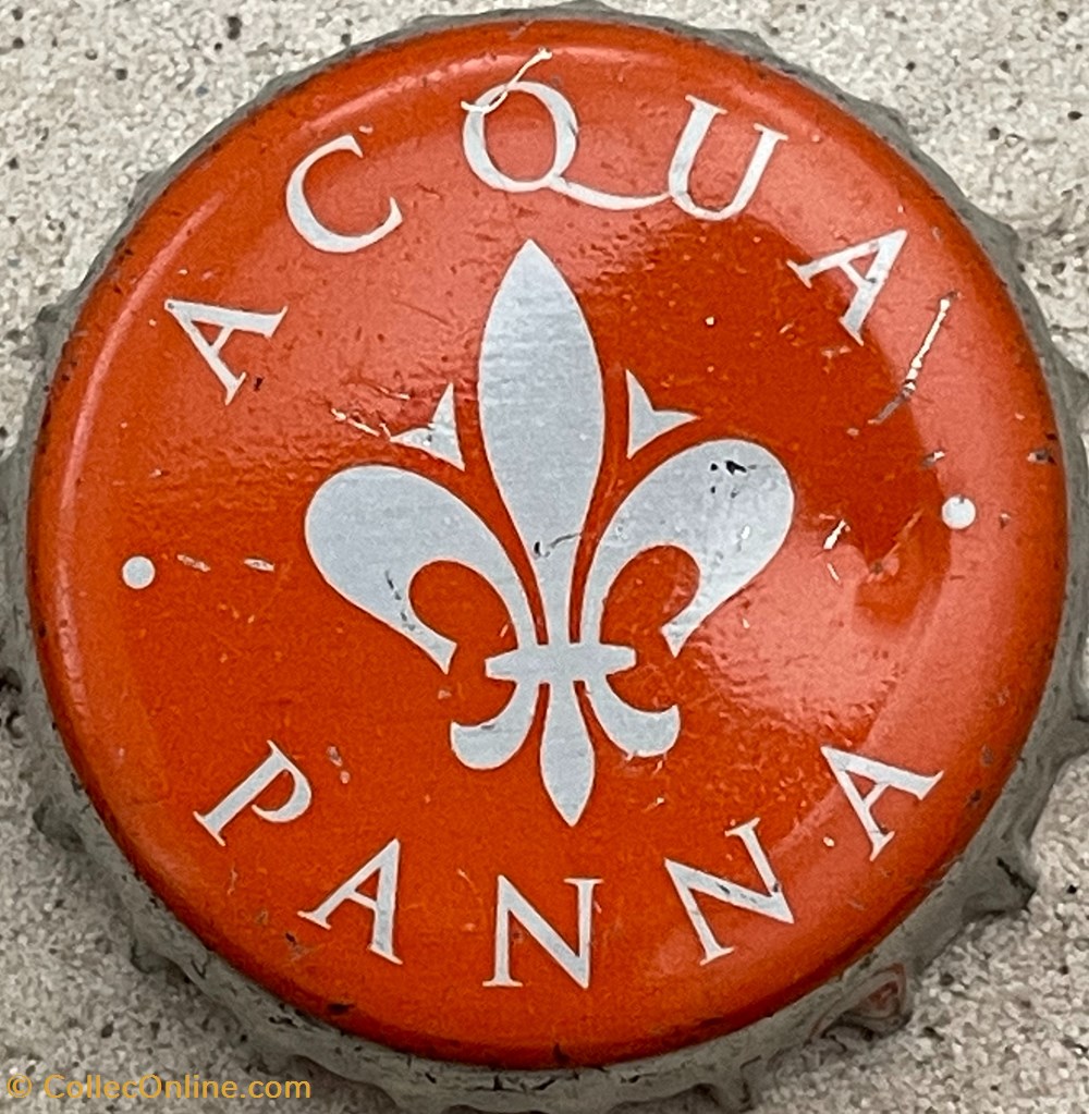tampinhas de garrafas agua mineral acqua panna