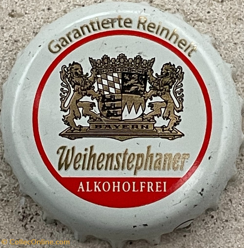 Weihenstephaner tampinhas de garrafas cerveja alemanha weihenstephaner