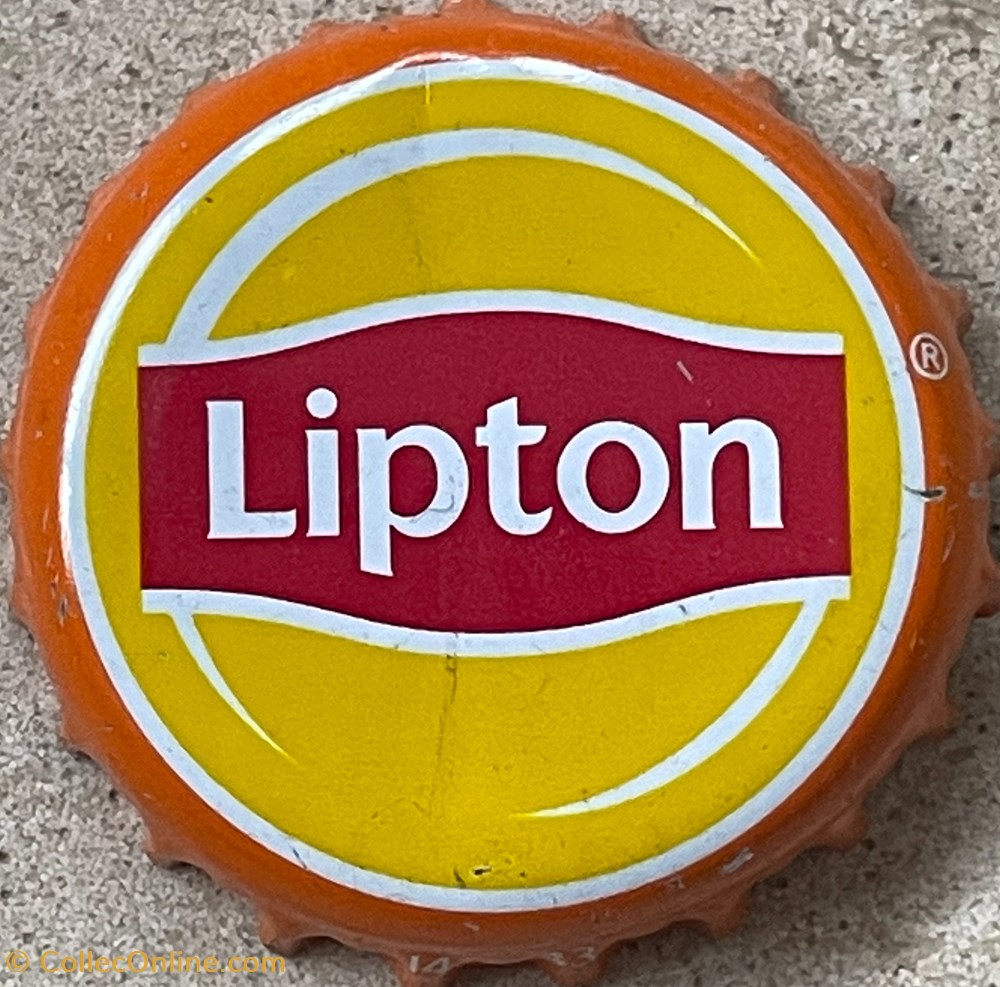 tampinhas de garrafas refrigerante e outras bebidas lipton
