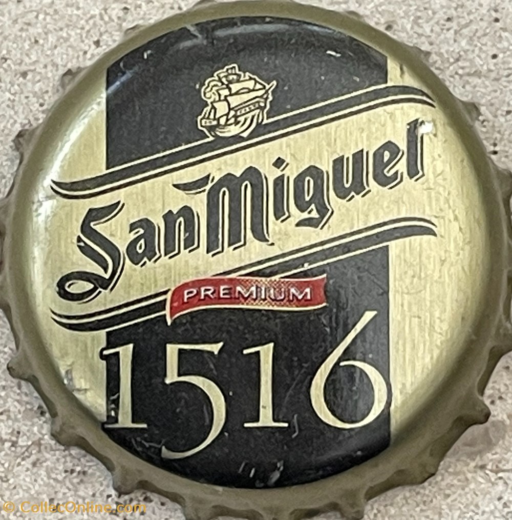 San Miguel tampinhas de garrafas cerveja espanha san miguel