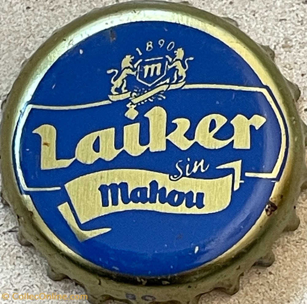 tampinhas de garrafas cerveja espanha mahou