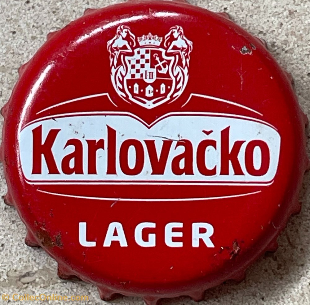 tampinhas de garrafas cerveja republica checa karlovacko