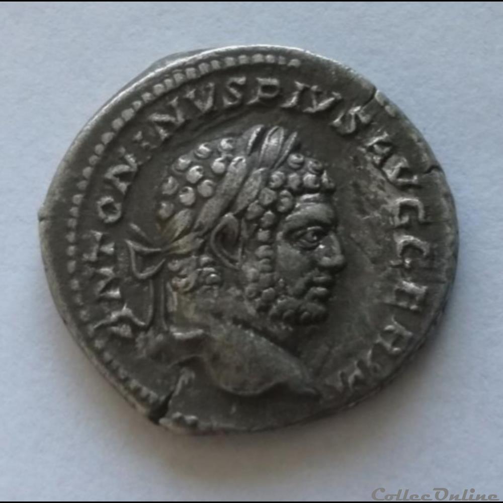 Denier Caracalla. monnaie antique romaine denier caracalla