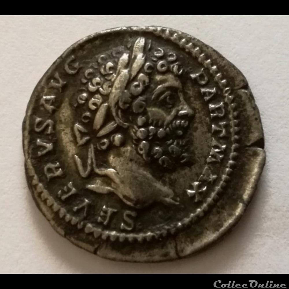 Denier Septime Sévère. monnaie antique romaine denier septime severe