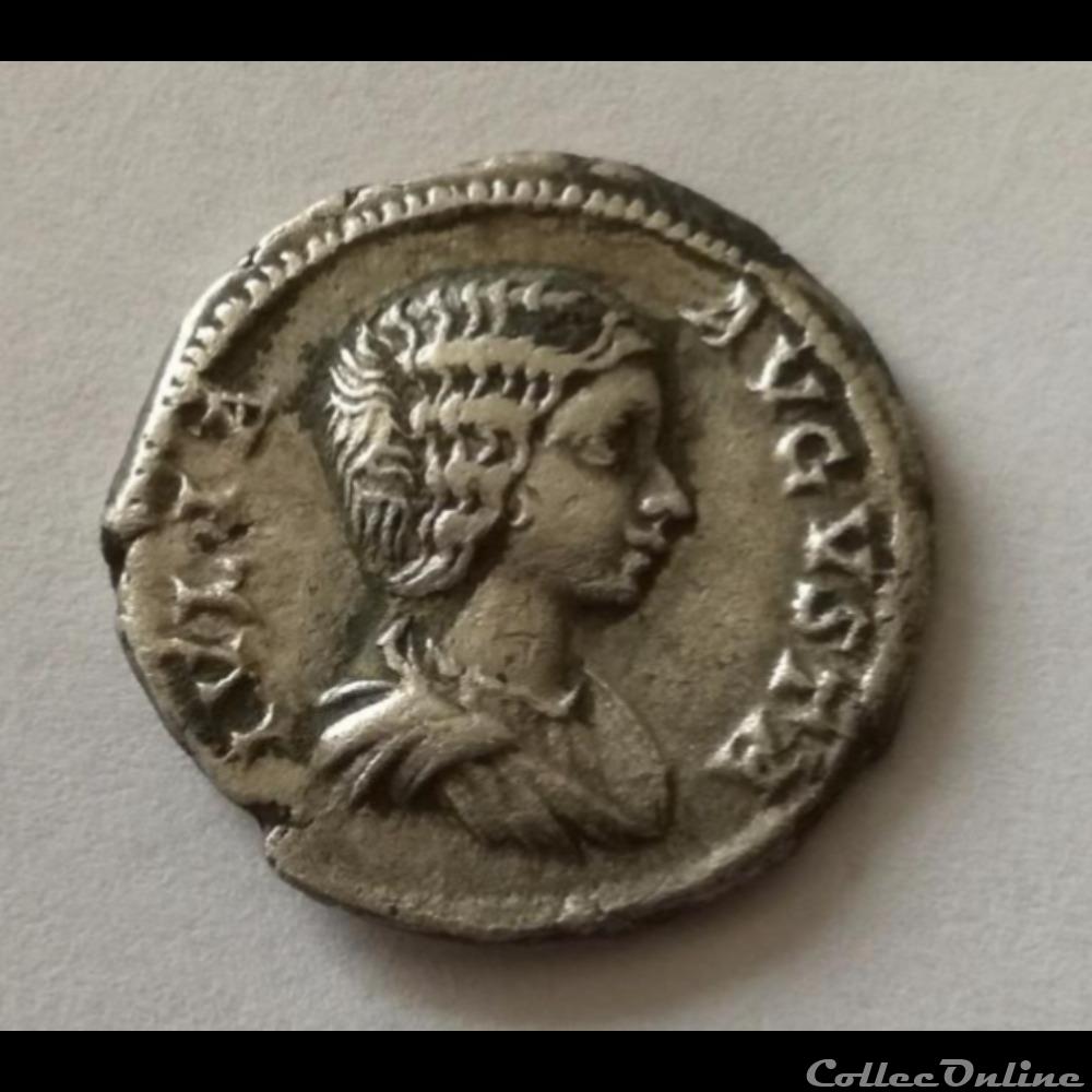Denier Julia domna. monnaie antique romaine denier julia domna
