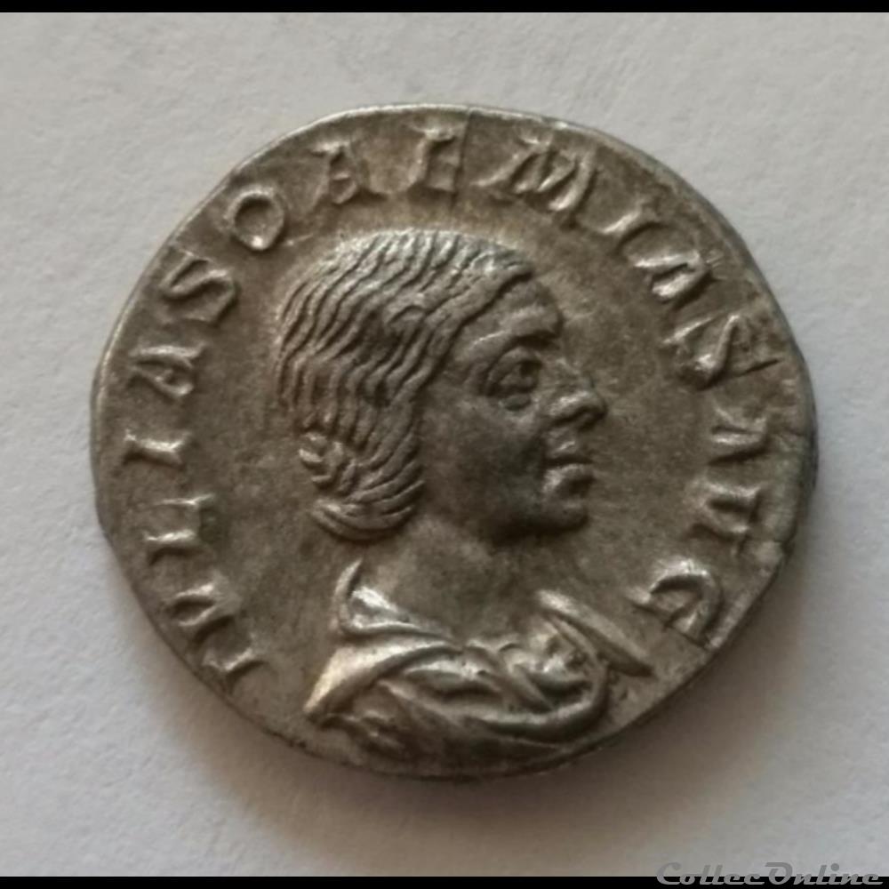 Denier Julia Soémias. monnaie antique romaine denier julia soemias