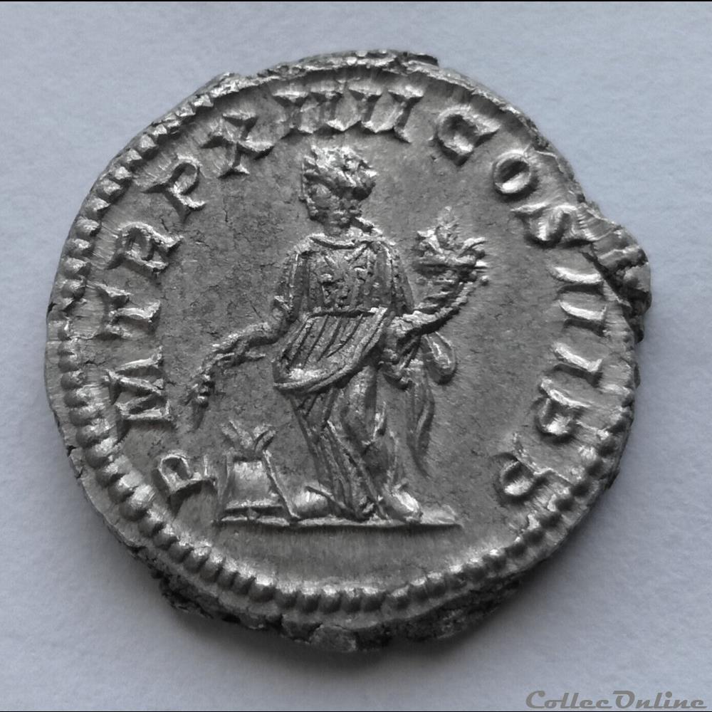 Denier Septime Sévère. monnaie antique romaine denier septime severe