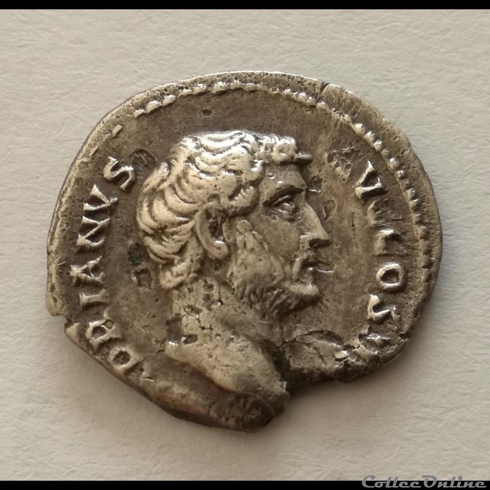 Denier Hadrien. monnaie antique romaine denier hadrien