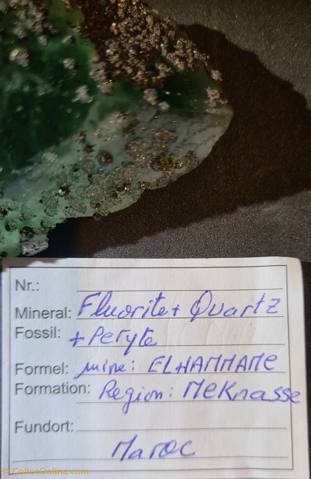 mineraux meteorites fluorite quartz pyrite