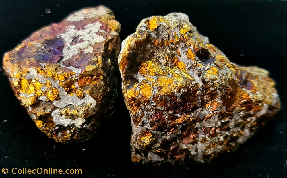 mineraux meteorites chalcopyrite