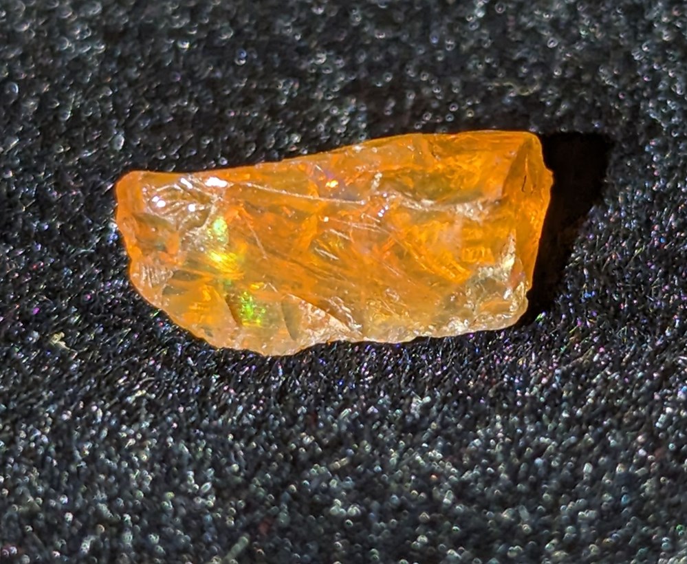 Opale de feu mineraux meteorites opale de feu