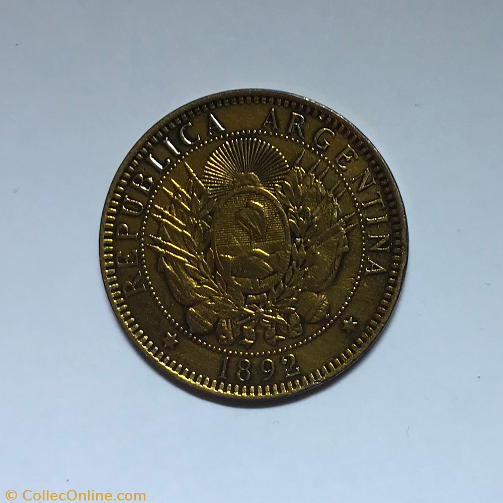 monnaie monde argentine dos centavos la liberte