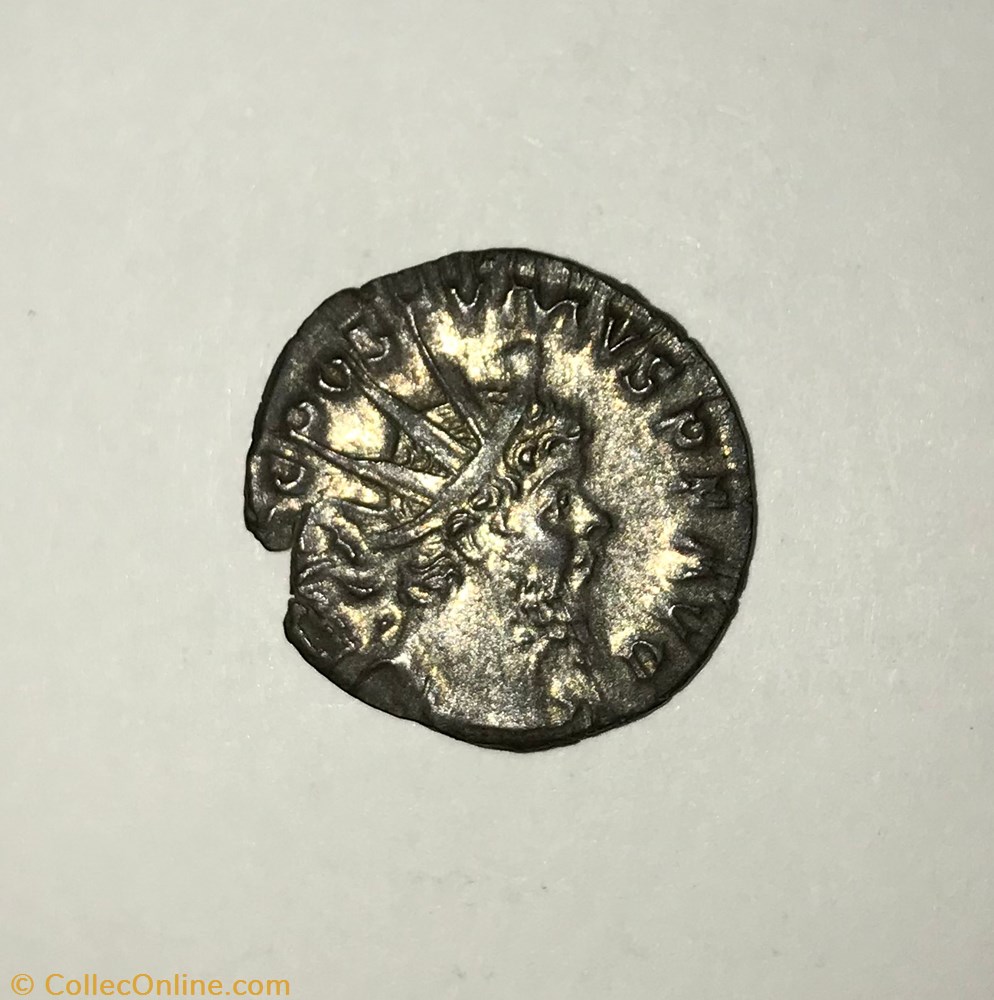 monnaie antique av jc ap romaine republicaine imperiale postume sol radie nu courant a gauche