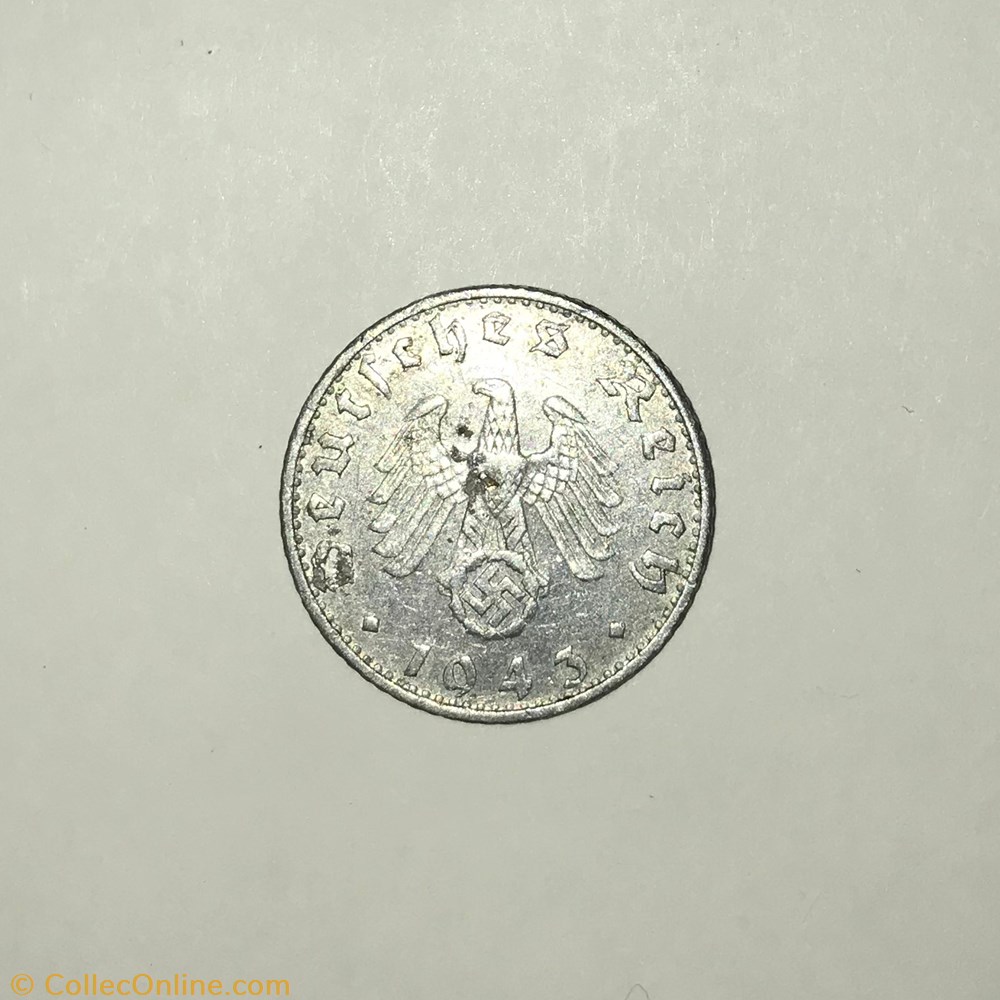 50 reichspfennig monnaie monde allemagne 50 reichspfennig