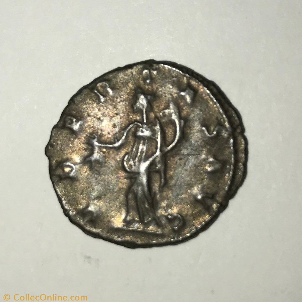 monnaie antique av jc ap romaine republicaine imperiale postume moneta debout a gauche