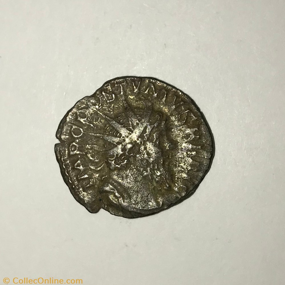 monnaie antique av jc ap romaine republicaine imperiale postume la paix de face regardant a gauche
