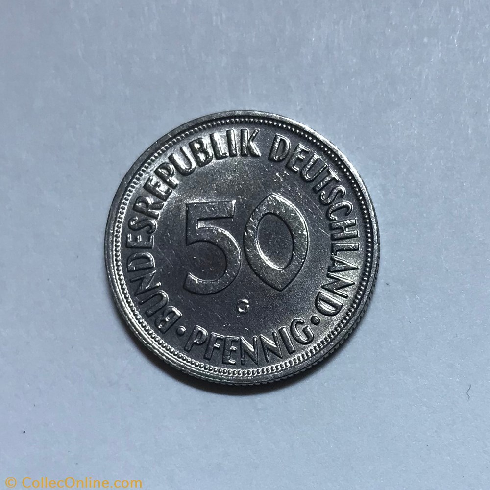50 Pfenning - 1968 monnaie monde allemagne 50 pfenning 1968
