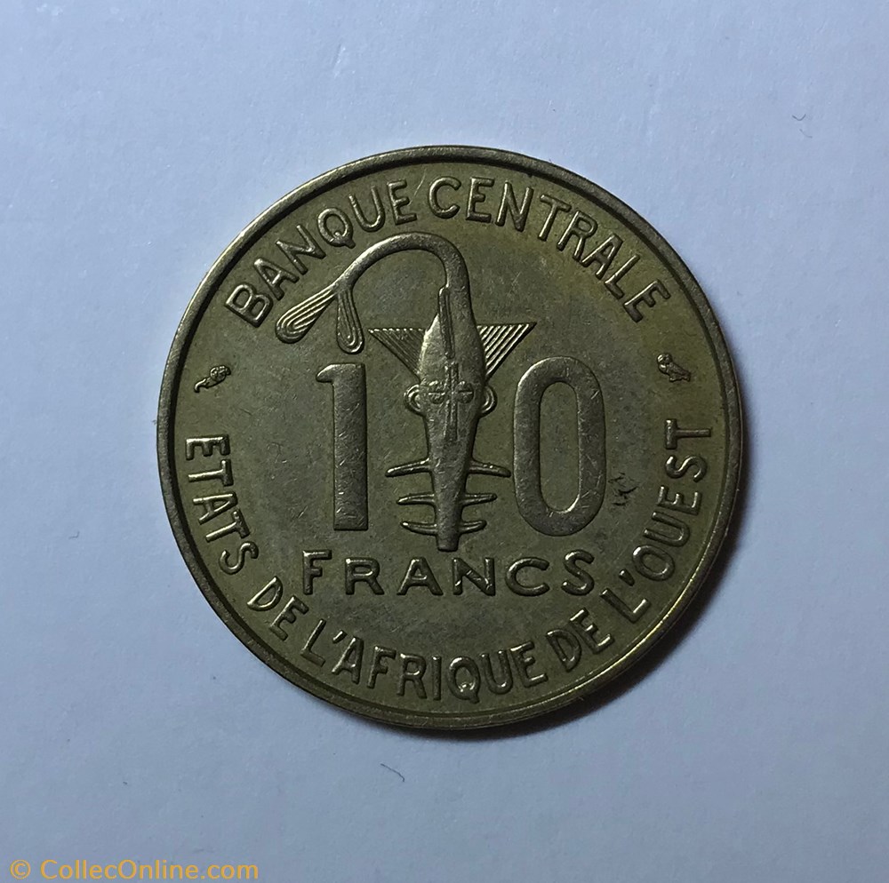 10 Francs - Tête de gazelle monnaie monde 10 francs tete de gazelle
