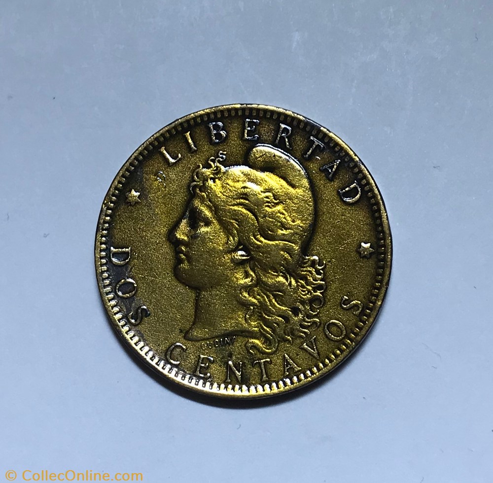 monnaie monde argentine dos centavos la liberte