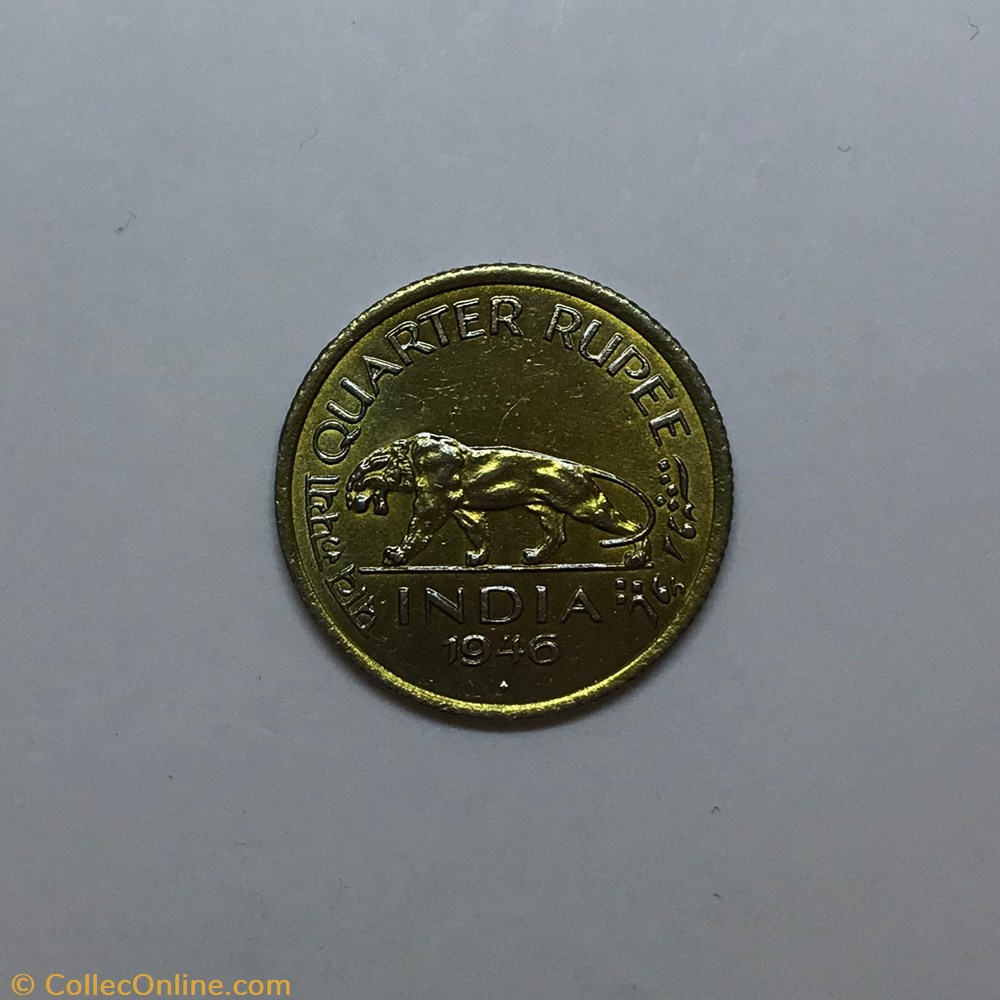 1/4 Rupee - 1946 monnaie monde inde 1 4 rupee 1946