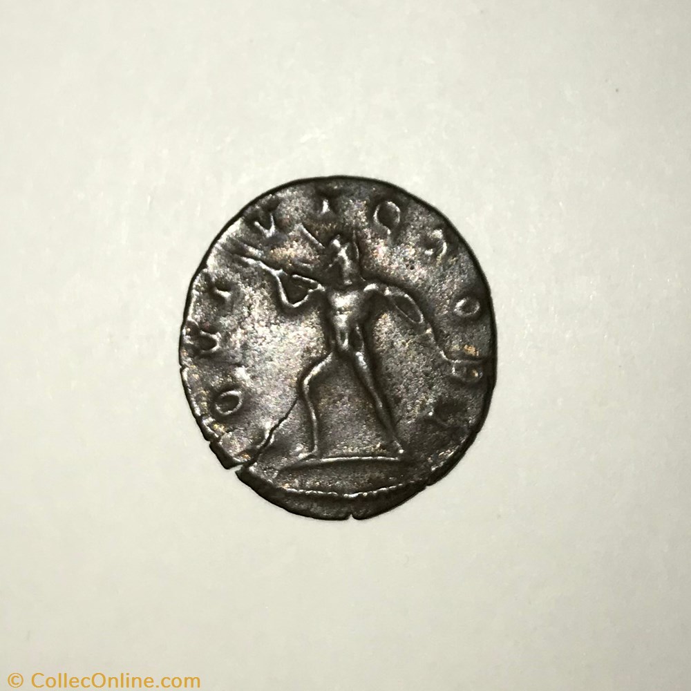 Postume - Jupiter marchant à gauche monnaie antique av jc ap romaine republicaine imperiale postume jupiter marchant a gauche