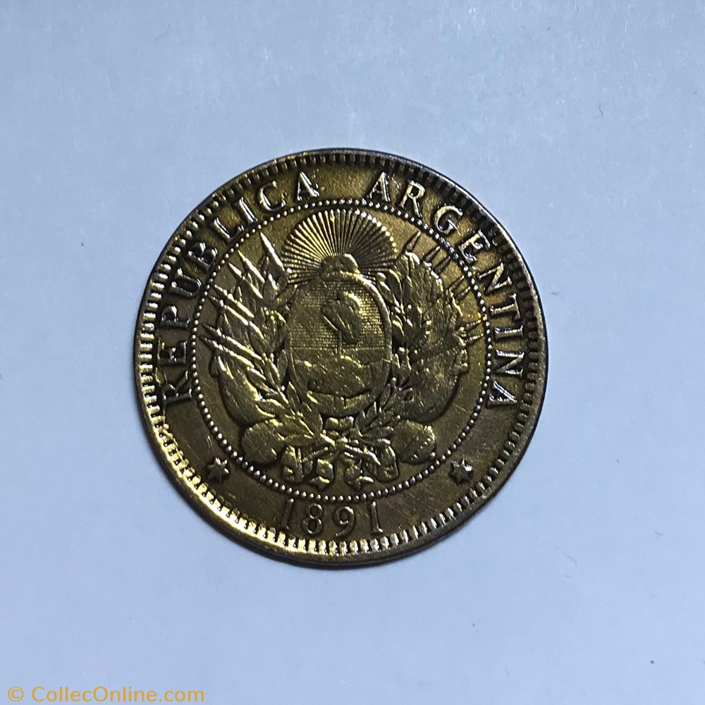 monnaie monde argentine dos centavos la liberte