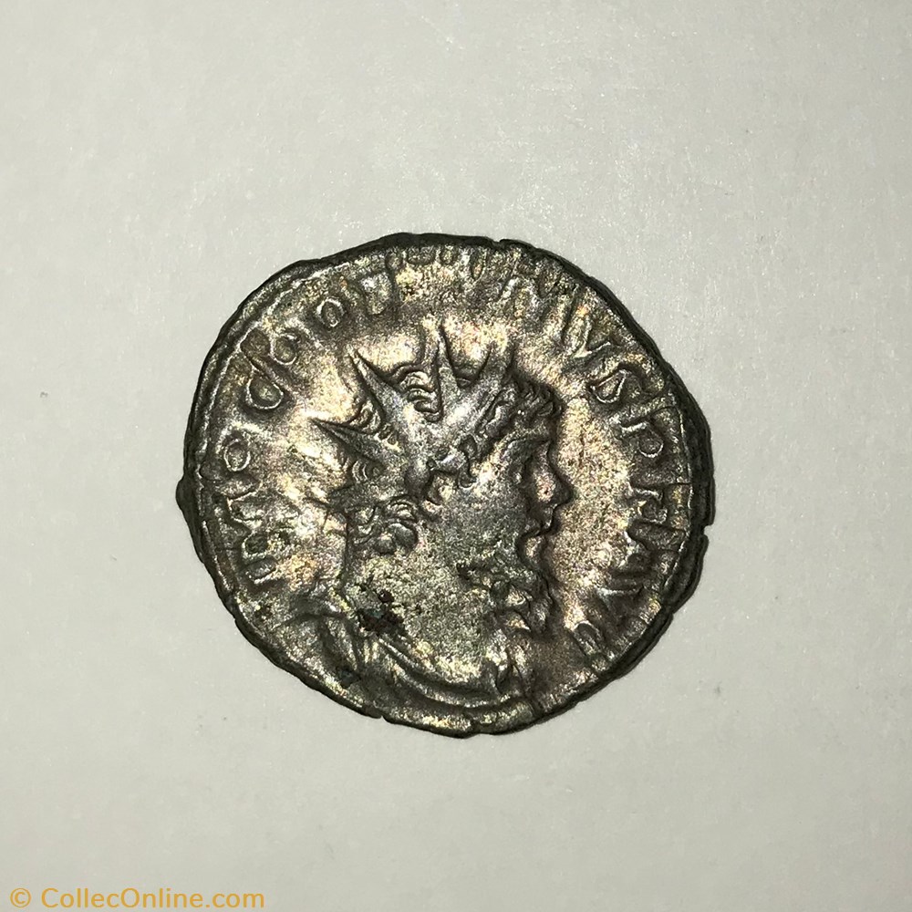 monnaie antique av jc ap romaine republicaine imperiale postume moneta debout a gauche
