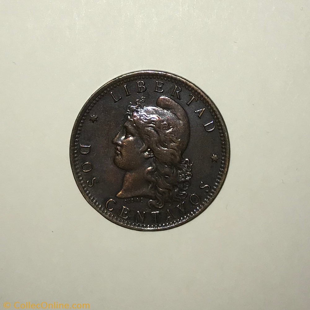 monnaie monde argentine dos centavos la liberte