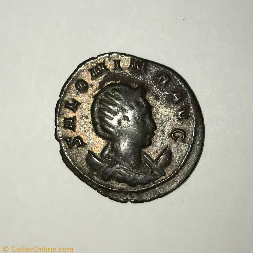 monnaie antique av jc ap romaine republicaine imperiale salonine fecondite tournee a droite