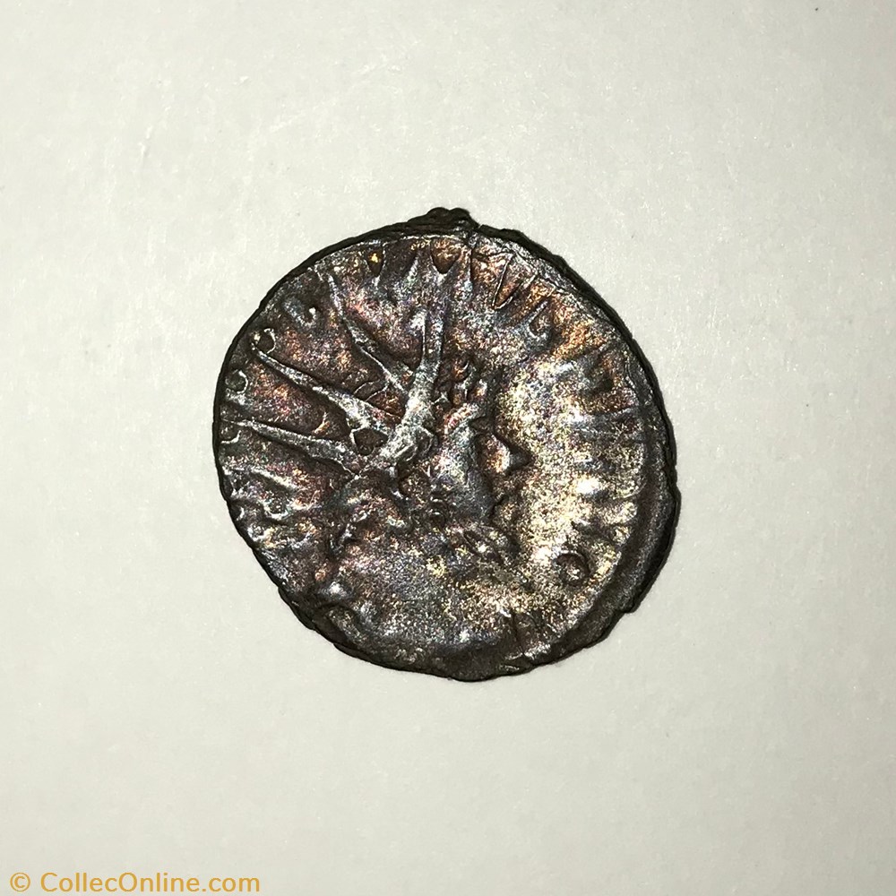 Postume - Paix tenant une palme monnaie antique av jc ap romaine republicaine imperiale postume paix tenant une palme