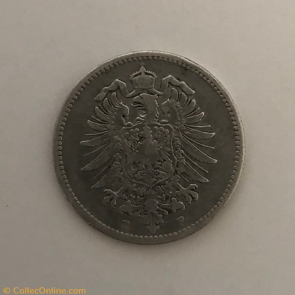 1 Mark - 1881 monnaie monde allemagne 1 mark 1881