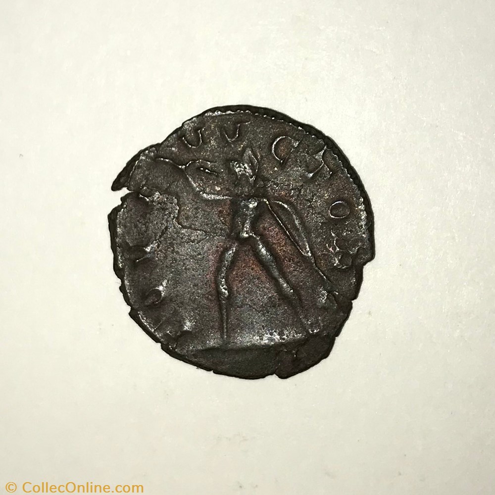 monnaie antique av jc ap romaine republicaine imperiale postume jupiter marchant a gauche