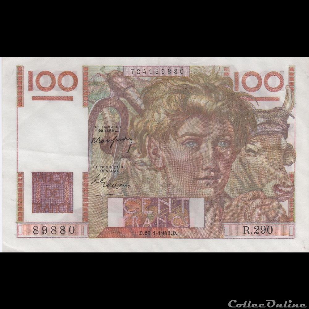 F.28.21 ( 27-01-1949 ) billet france banque de xxe f 28 21 27 01 1949