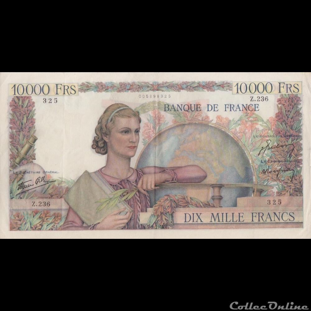 F.50.10 GENIE FRANÇAIS billet france banque de xxe f 50 10 genie francais