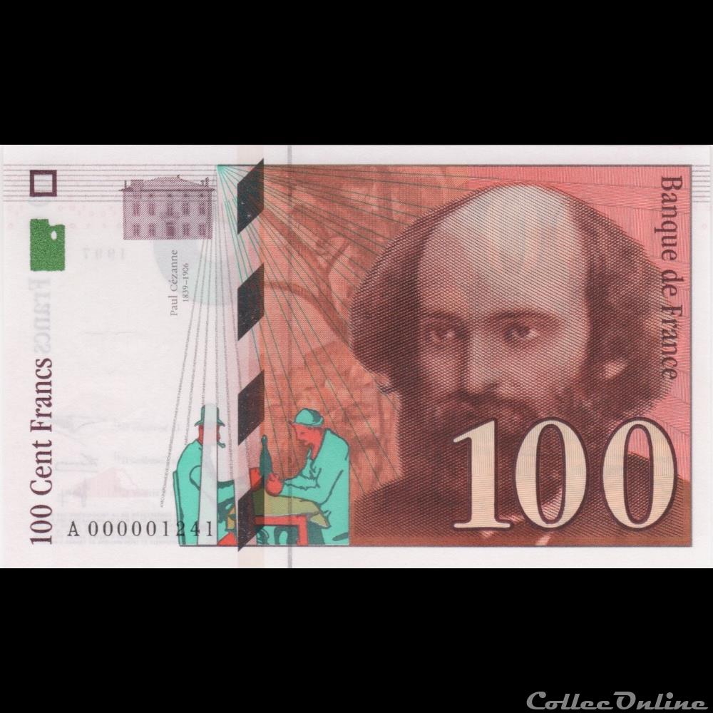 F.74.01 ( Alph. A.000001241 ) 1997 billet france banque de xxe f 74 01 alph a 000001241 1997