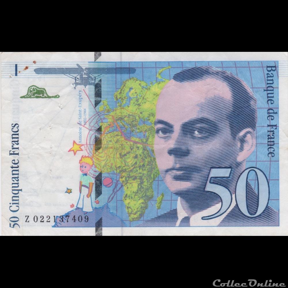F.73.01d ( Z. n°22137409 )1994 Modifié billet france banque de xxe f 73 01d z n 22137409 1994 modifie