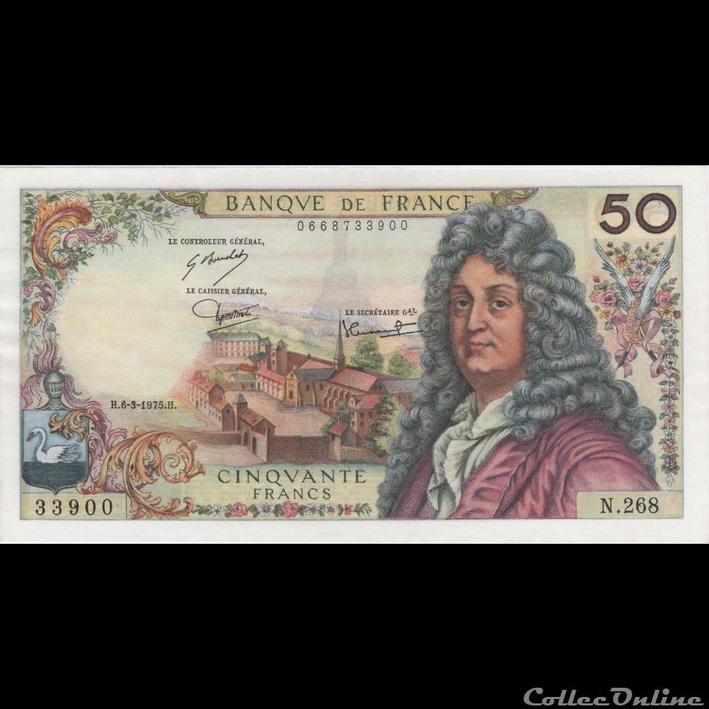billet france banque de xxe f 64 29 racine 1975 sup