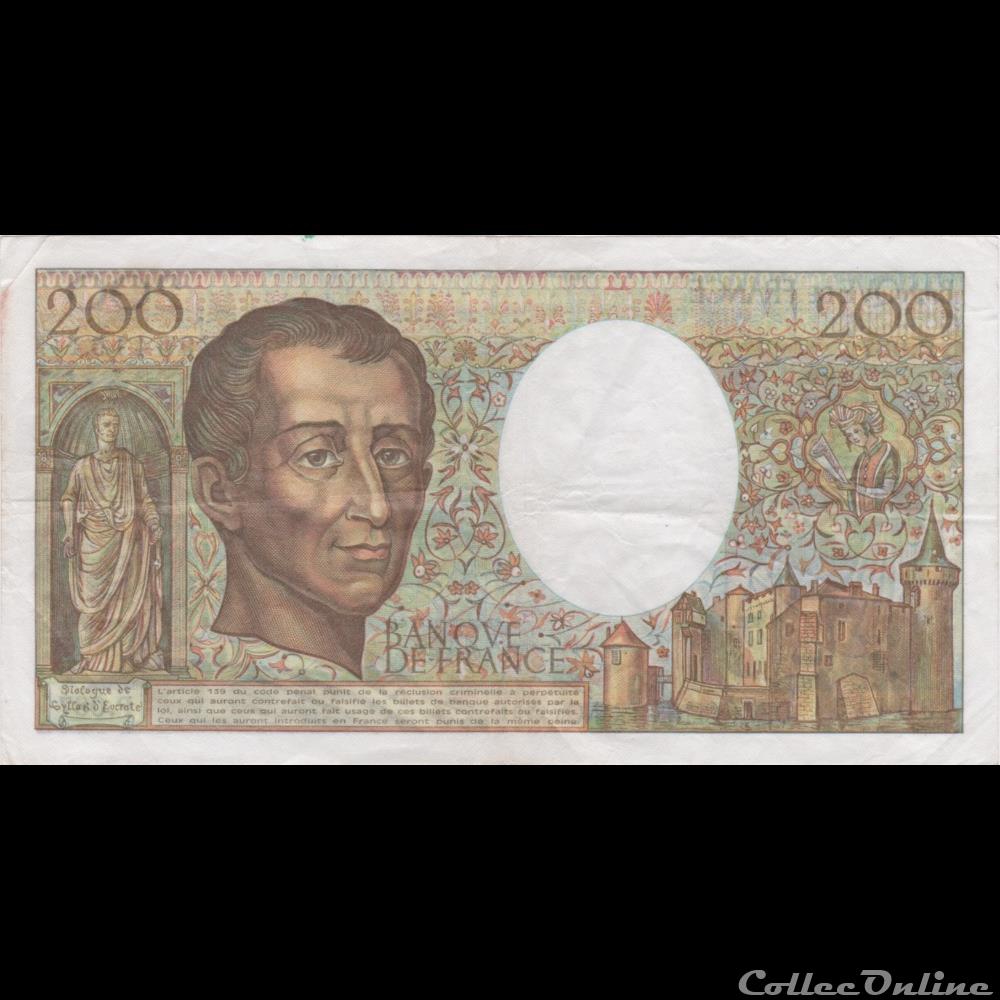 F.70.11 1991 P.087 N°964151 (TTB) billet france banque de xxe f 70 11 1991 p 087 n 964151 ttb