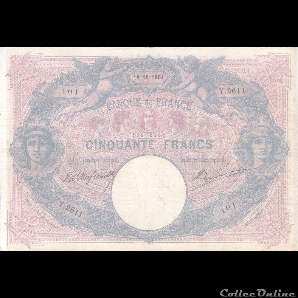F.14.16. Alph.Y.2611 n°101 (18-10-1904 27 Ex ) billet france banque de xxe f 14 16 alph y 2611 n 101 18 10 1904 27 ex