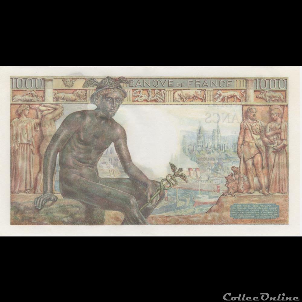 F.40.10 DÉESSE DÉMÉTER (5-11-1942) billet france banque xxe f 40 10 deesse demeter 5 11 1942