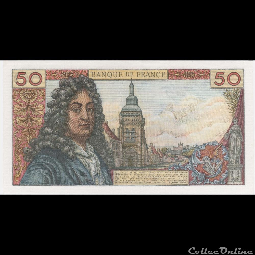 F.64.17 RACINE 05-11-1970 billet france banque de xxe f 64 17 racine 05 11 1970