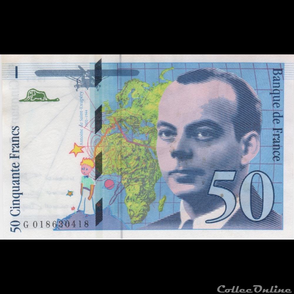 F.73.01b -Alph. G. n°018630418 (1992)Modifié billet france banque de xxe f 73 01b alph g n 018630418 1992 modifie
