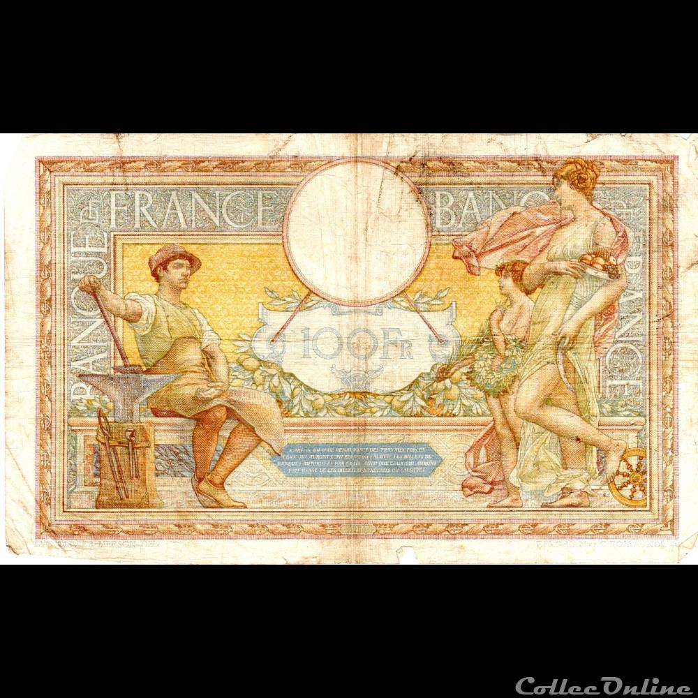 billet france banque de xxe f 24 11 luc olivier merson grands cartouches
