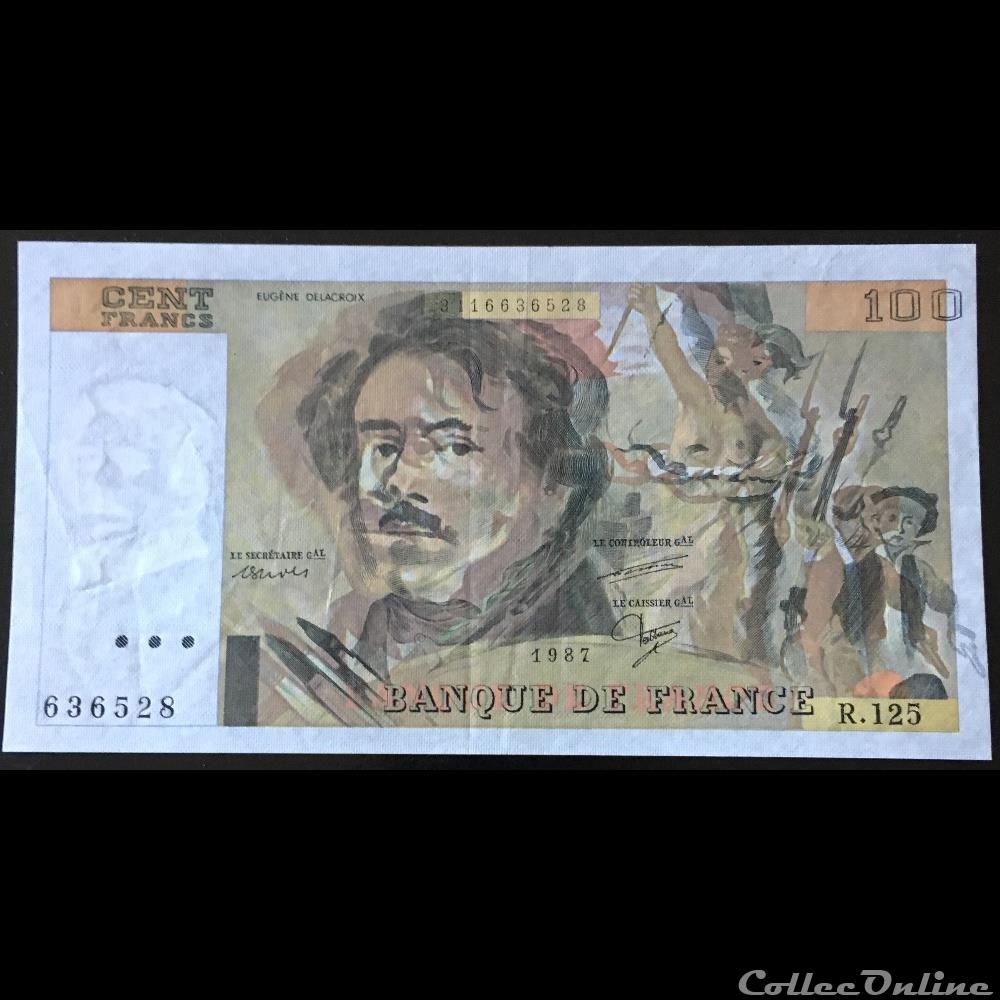 billet france banque de xxe f 69 11 alph r 125 n 636528 modifie 1987