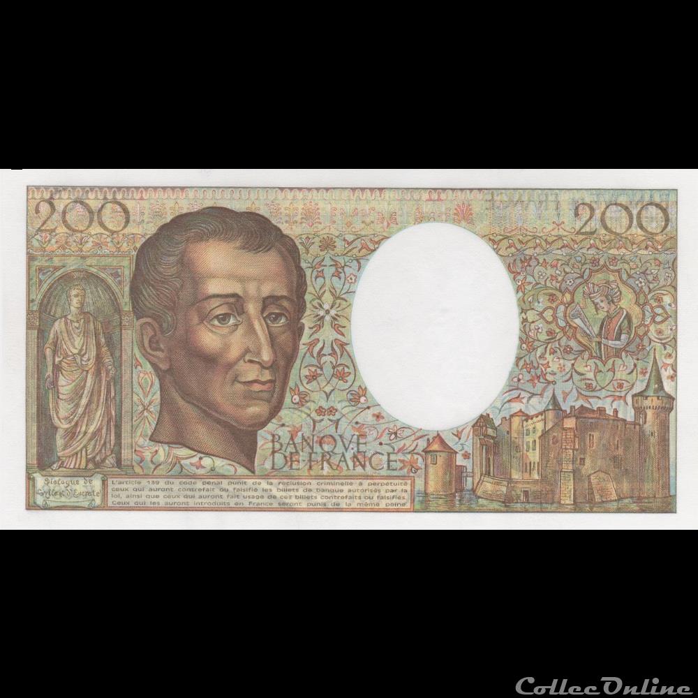billet france banque de xxe f 70 11 1991 k o88 n 632553 pr neuf